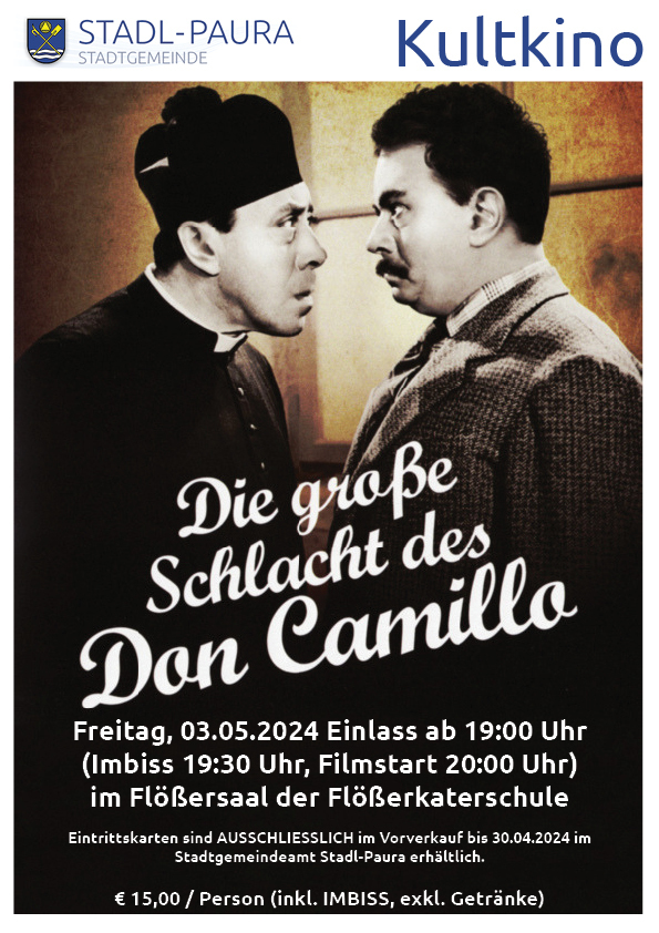 Plakat Kultkino Die große Schlacht des Don Camillo